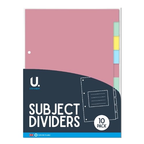 Subject dividers a4 filing - a4,