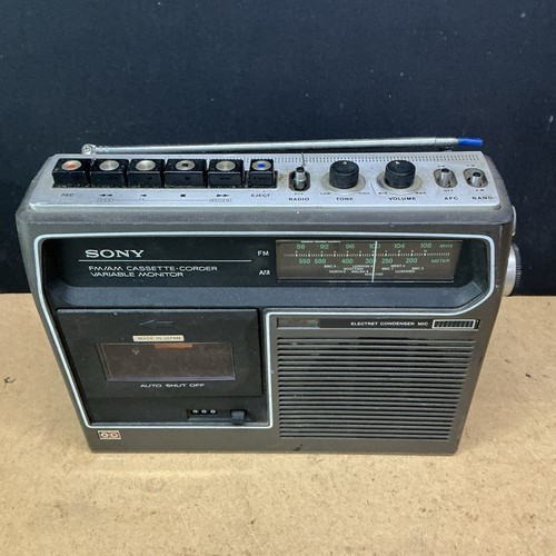 Vintage sony cassette corder - vintage, cassette-corder