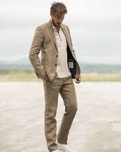 Mens linen suit 36 - mens,
