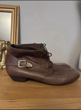 Topshop Brown Leather Pixie