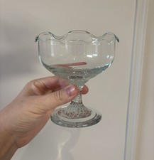 Vintage Glass Scalloped Candy