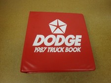 1987 Dodge Truck Dealer Album Data book facts guide Ram pickup Ramcharger Dakota