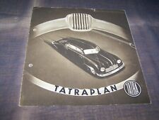 Top Rarity Gorgeous Brochure Tatra Tatra Plan from 1948!!!