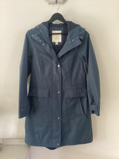 BNWOT Seasalt Cornwall Teal Blue Porth Mellin Waterproof Rain Coat, UK 8,