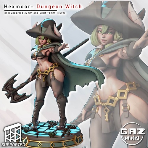 Dungeon witch gaz - dungeon, 32mm