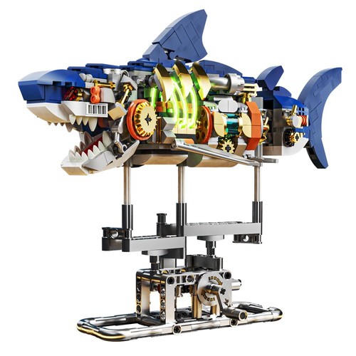Mechanical robot shark sea - shark,