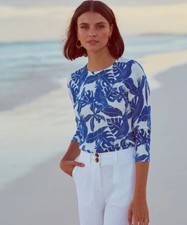 Boden Burford Blue & White