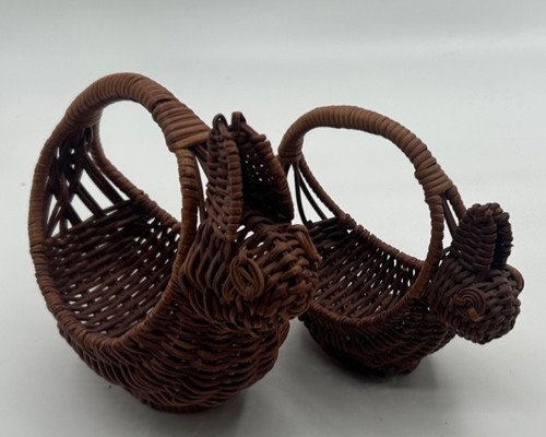 Wicker bunny rabbit vintage - wicker,