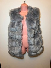 Missguided Grey Faux Fur Gilet