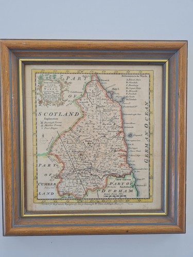 Framed small map of - ,