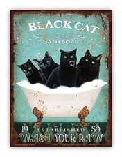 Funny " Black Cat Bath Soap "