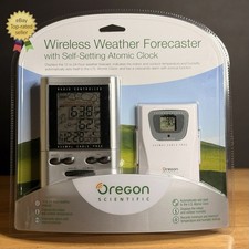 ⚡️NEW Oregon Scientific BAR122HGLA Wireless Weather Forecaster With Atomic Clock