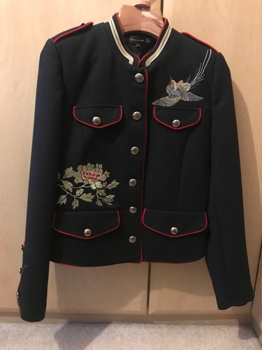Zara rare embroidered military - rare,
