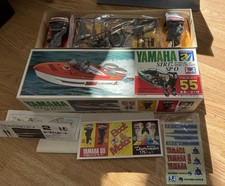 RARE vintage Mitsuwa Yamaha Twin Outboard Motor Model Boat Kit Str 17
