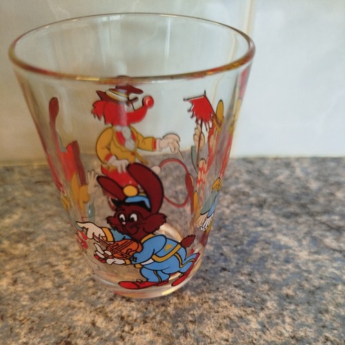 Vintage cartoon circus glass - vintage,