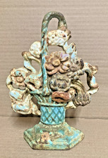 Antique Heavy Cast Iron Floral