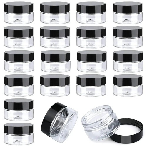 12x plastic cream jars - 12x, leak