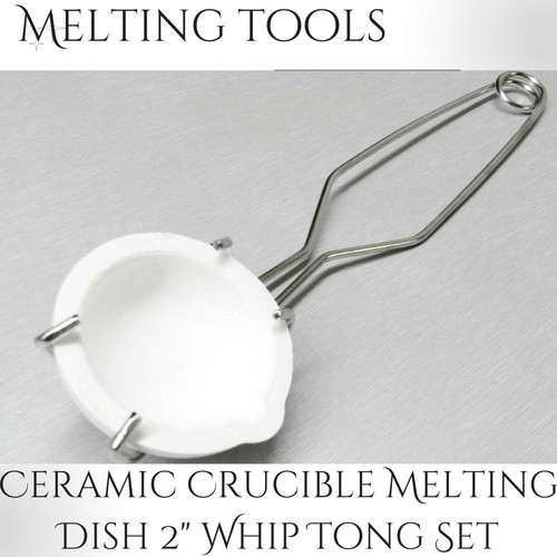 Ceramic crucible and whip - and,