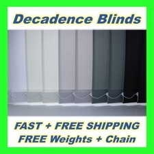 ⭐CUSTOM MADE VERTICAL BLIND REPLACEMENT SLATS LOUVRES 89mm (3.5 inch)  FREE P+P⭐