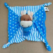Simba Toys Giraffe Cow Blue White Comforter Balnkie Blanket Doudou Stripes Spots