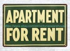 Apartment for Rent metal tin