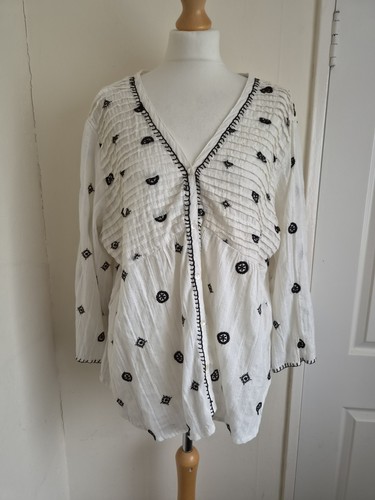 Roman cotton blouse - cotton, ladies