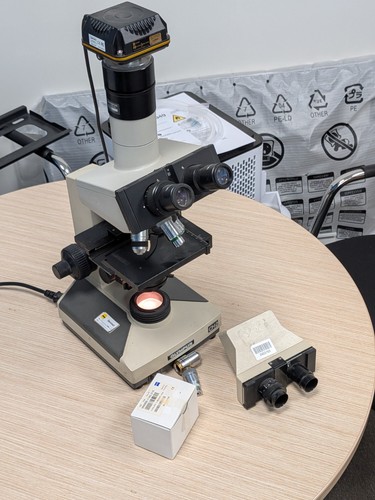 Olympus microscope with - olympus, ch-2