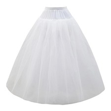 A-line Hoopless Petticoat Crinoline Underskirt Slips for Bridal Wedding Dress