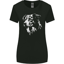 Australian Shepherd Dog Sheepdog Womens Wider Cut T-Shirt