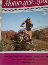Motorcycle Sport 02/77 Honda 400/4 vs Suzuki GT380, Yamaha XT500 Test, Kawa 750.