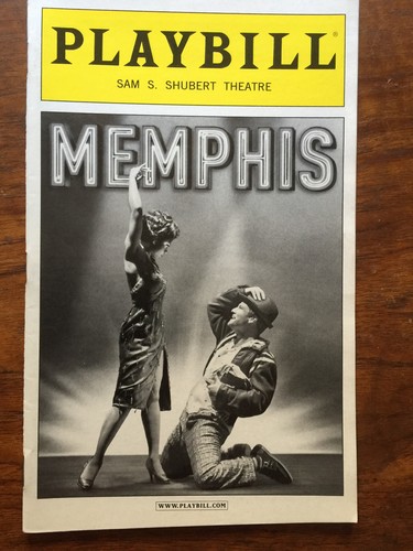 Memphis playbill broadway nyc - playbill,