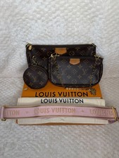 Louis Vuitton Multi Pochette Accessoires Pink Bandouliere Strap, Bag/Box [MP4P]