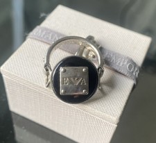 Emporio Armani Black Onyx Ring | Iconic Designer Jewelry