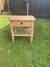 Side Table Wooden Oak End/Lamp