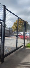 Double Security Gates (Pair Of) Yard, Playground, Etc Each Gate Is 1.55m X 2.65m