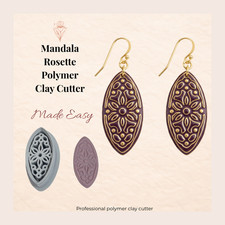 Mandala Rosette Polymer Clay