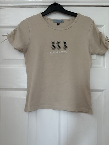 Girls red herring beige cat - herring,