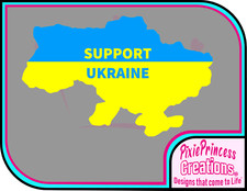 Ukraine Support Sticker J Flag