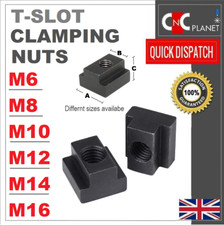 T-nut M6 M8 M10 M12 M14 M16 Black T Slot Clamping nuts Milling Machine Nuts CNC