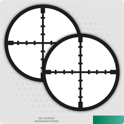Crosshair target stickers - x,