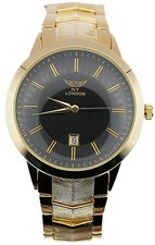 NY LONDON Gold and Black face