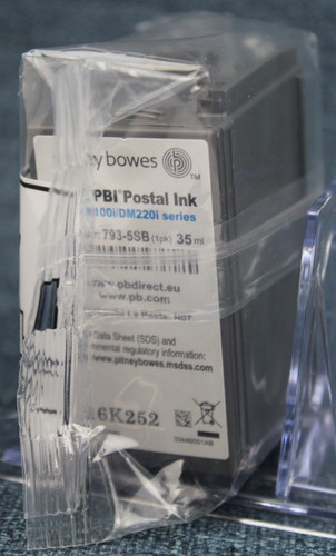Genuine pitney bowes blue ink - pitney,