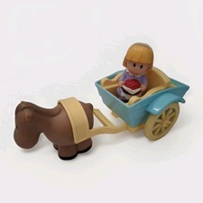 ELC Happyland Horse & Cart pony carriage & figure windmill cottage playset  toy 
