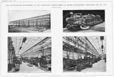 Steam Turbine Dept of Westgarth's of Hartlepool - 4x Old Engineering Prints 1905