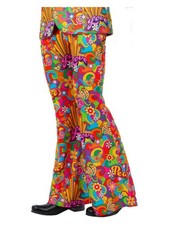 Mens rainbow peace flared - peace,