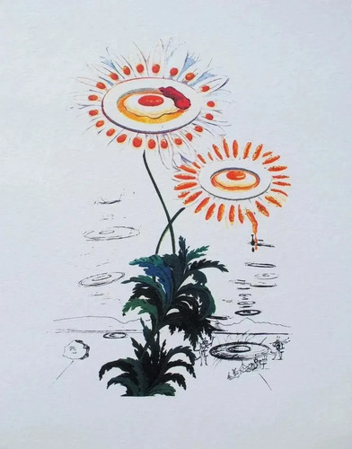 Salvador dali fried egg - fried,