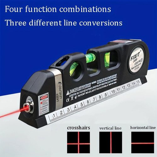 Spirit level with laser - spirit,