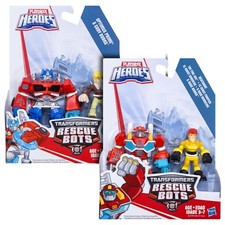 Transformers Rescue Bots HEATWAVE & KADE + OPTIMUS PRIME & CODY BURNS Figures