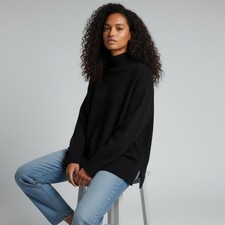 H&M Womens XL Black Turtleneck