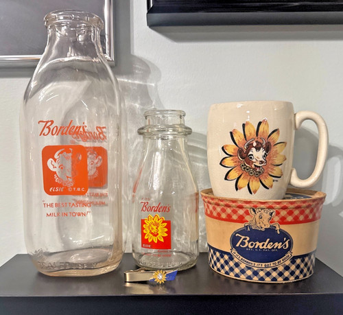 Vintage 1950s borden milk - borden's,